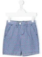 Hartford Kids - Patterned Shorts - Kids - Cotton - 12 Yrs, Blue