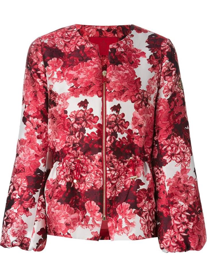 Moncler Gamme Rouge Floral Print Zip Jacket