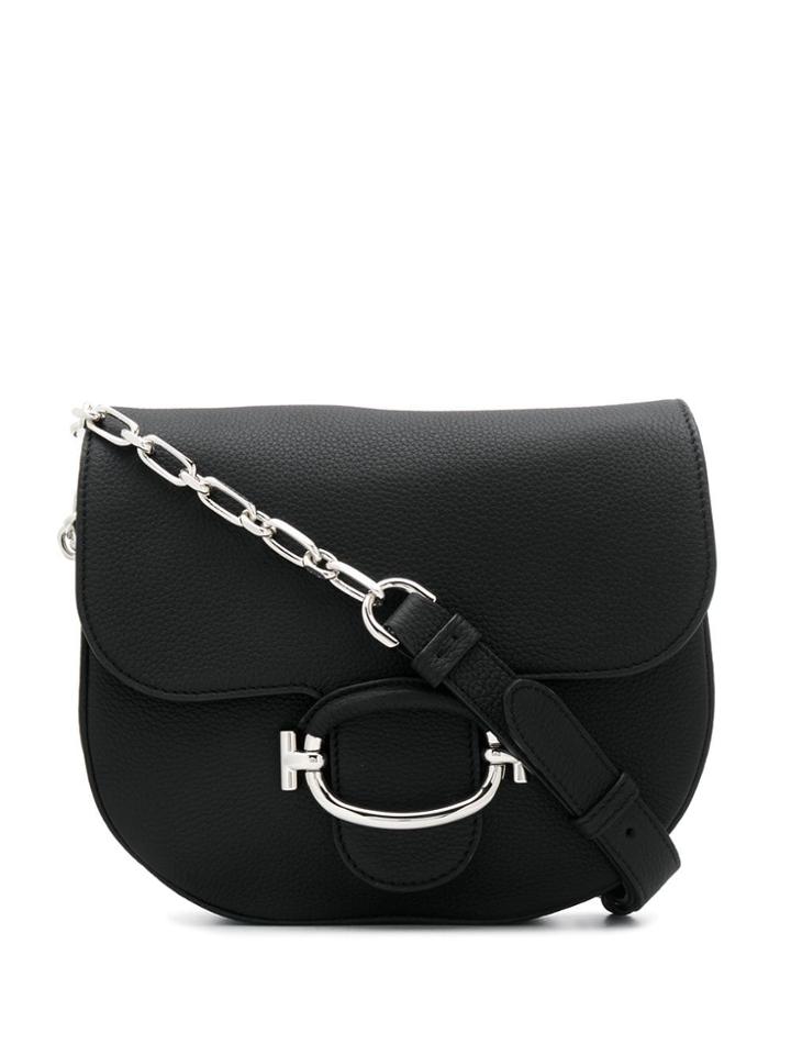 Tod's Foldover Top Shoulder Bag - Black
