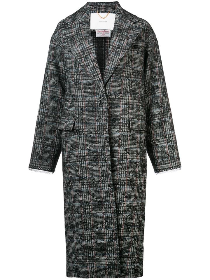 Adam Lippes Tweed Cocoon Coat - Black
