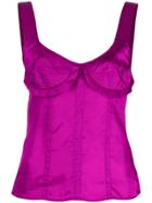 Olivier Theyskens Stitched Detailed Camisole Top - Pink