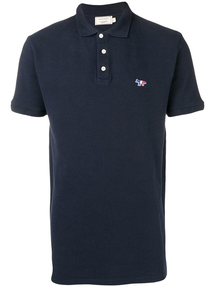Maison Kitsuné Light Pique Polo Shirt - Blue