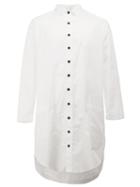 Christopher Nemeth English Cutaway Collar Shirt, Men's, Size: Large, White, Cotton