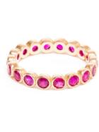 Jagga 18kt Gold 'dots' Rubies Midi Ring