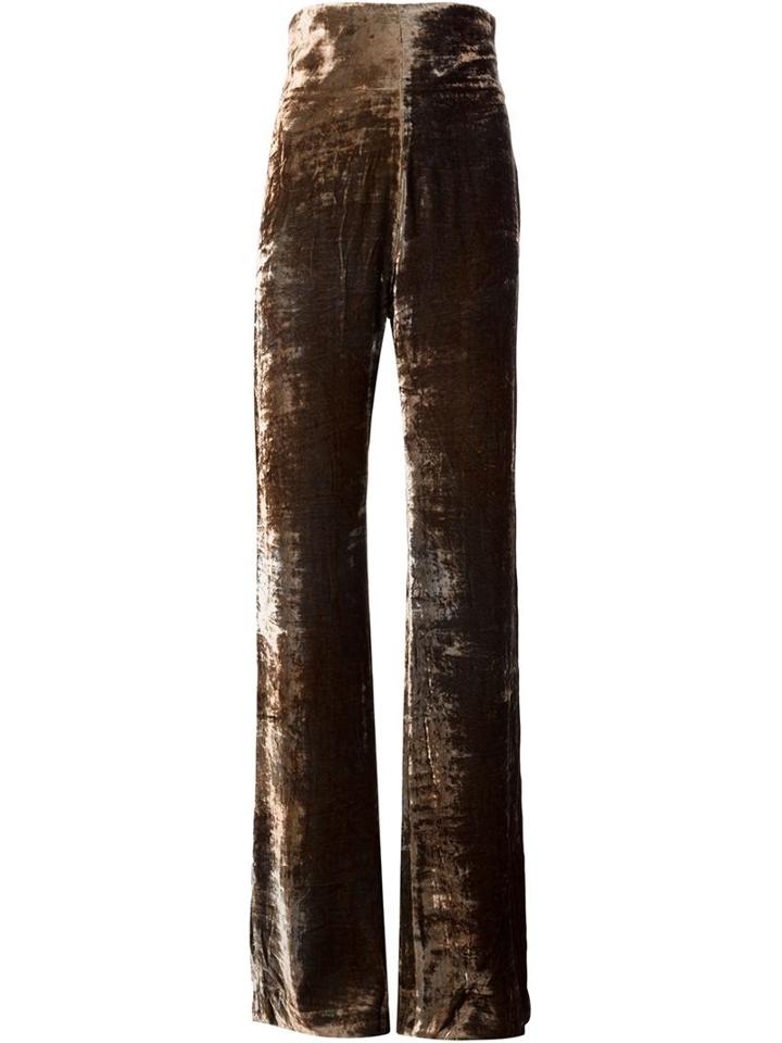 Y / Project High Waisted Velvet Trousers