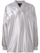 We11done Printed Jersey Top - Silver