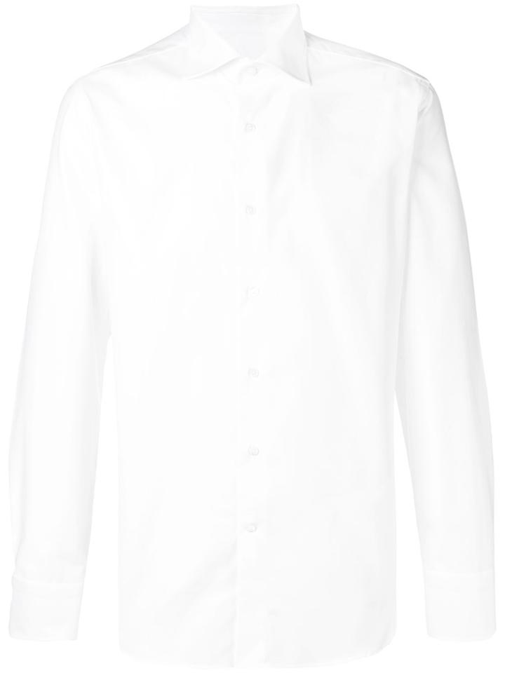 Canali Spread Collar Shirt - White