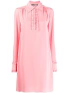 Mcq Alexander Mcqueen Ruffle Trim Dress - Pink