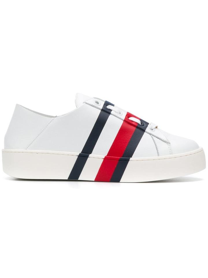 Hilfiger Collection Contrast Stripes Sneakers - White