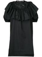 No21 Lace Detail Mini Dress - Black