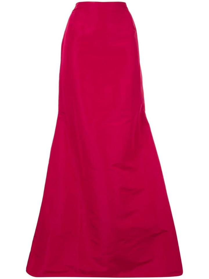 Carolina Herrera Long Flared Skirt - Pink