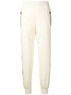 Fendi Logo Stripe Track Pants - White