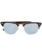Ray-ban Clubmaster Sunglasses, Adult Unisex, Brown, Metal/acetate