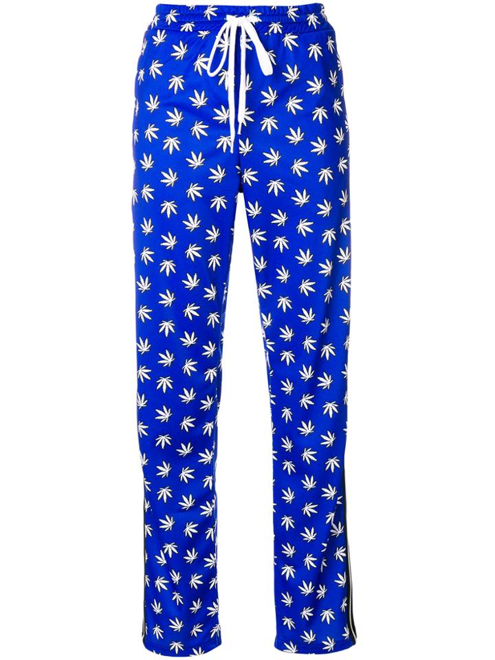 P.a.r.o.s.h. Hemp Style Track Pants - Blue