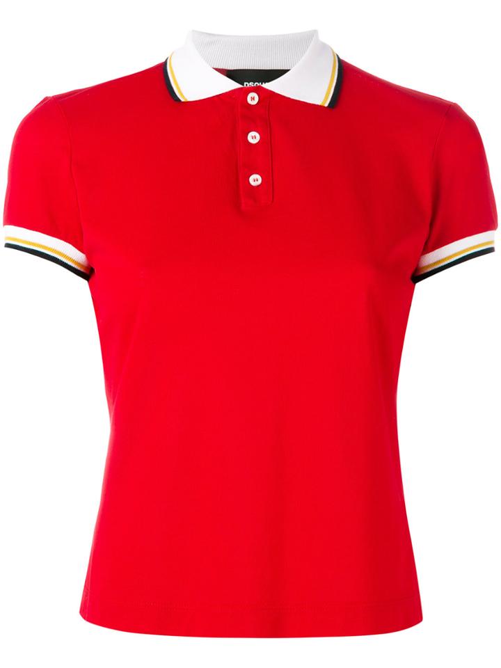 Dsquared2 Contrast Stripe Polo Shirt