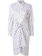 Jovonna Juno Striped Shirt Dress - White