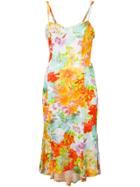 Versace Vintage Floral Print Dress - Multicolour