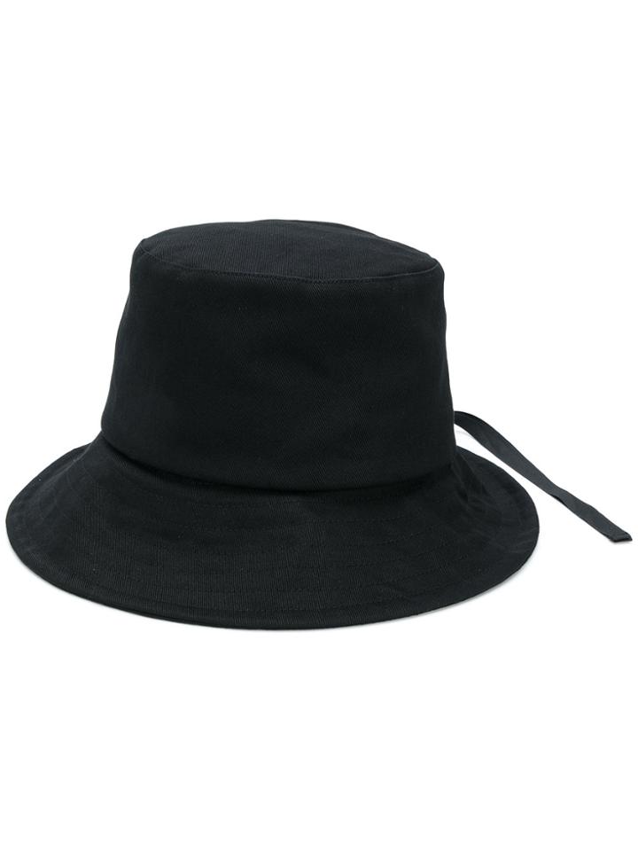 D.gnak Zipper Brim Bucket Hat - Black