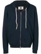 Macchia J Logo Tape Zip-up Hoodie - Blue