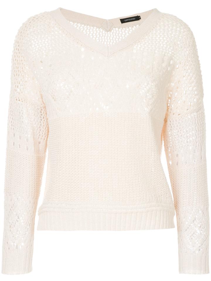 Loveless Crochet Sweater - Brown