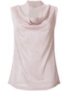 Blanca Sleeveless Fitted Top - Pink & Purple