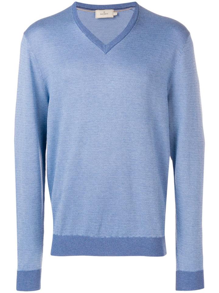 Hackett V-neck Pullover - Blue