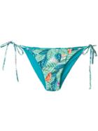 Mara Hoffman Leaf Print Bikini Bottoms, Women's, Size: Small, Green, Nylon/spandex/elastane
