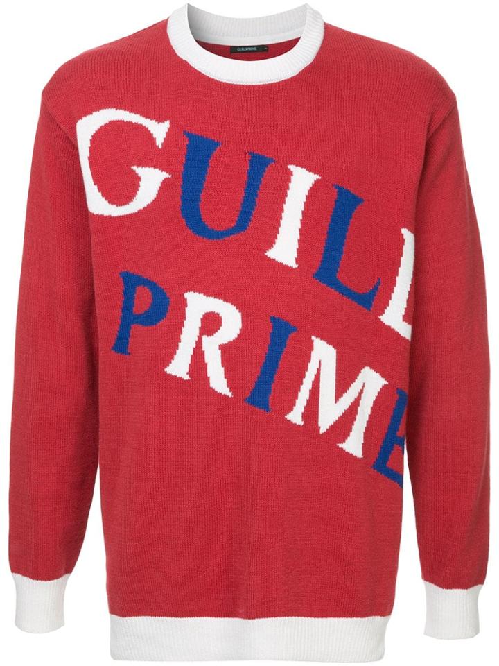 Guild Prime Brand Print Sweater - Red