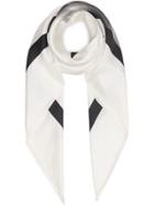 Burberry Unicorn Print Silk Square Scarf - White