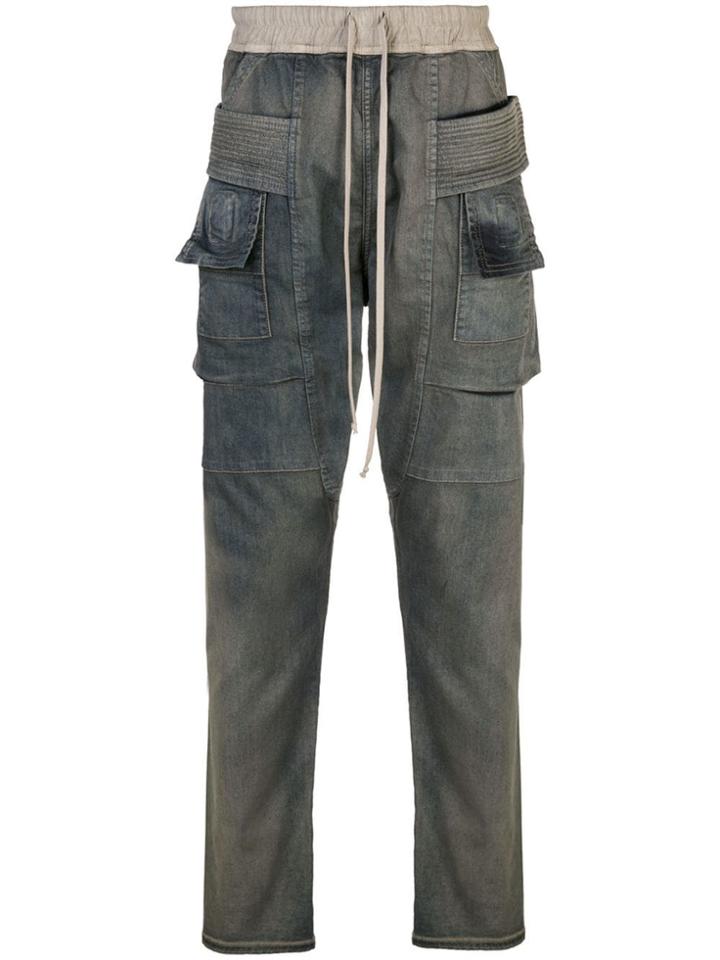 Rick Owens Drkshdw Cargo Trousers - Blue