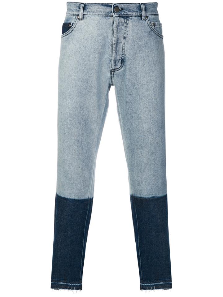 Christian Pellizzari Two Tone Jeans - Blue
