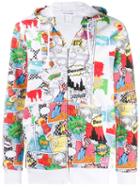 Comme Des Garçons Shirt Cartoon Print Hooded Jacket - White