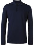 Lanvin Longsleeved Polo Shirt, Men's, Size: Medium, Blue, Cotton