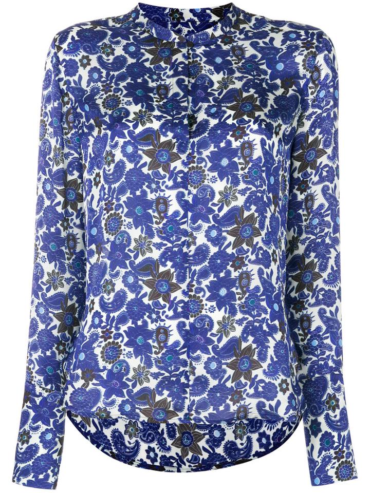 Christian Wijnants - Tiya Blouse - Women - Silk - 42, Blue, Silk