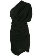 Iro One-shoulder Wrap Dress - Black