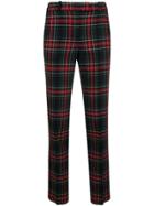 Ermanno Scervino Tartan Fitted Trousers - Black