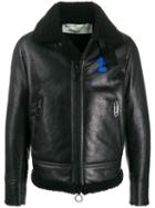 Off-white Off Logo Printed Jacket - Black