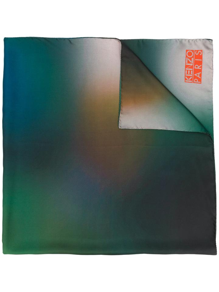 Kenzo Spray Paint Style Printed Scarf - Multicolour