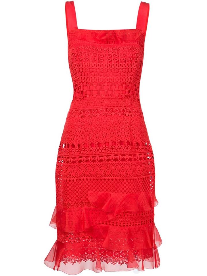Oscar De La Renta Guipure-lace Sleeveless Dress