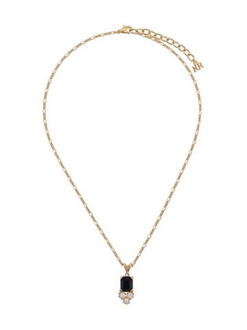 Nina Ricci Pre-owned 1980s Embellished Pendant Necklace - Gold