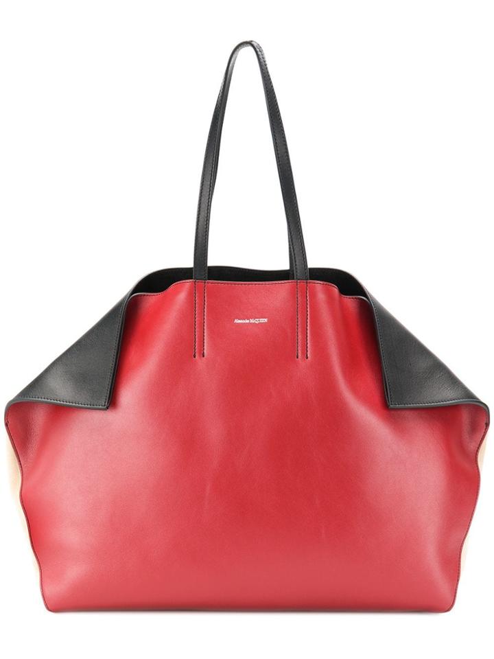Alexander Mcqueen Folded Corners Tote Bag - Black