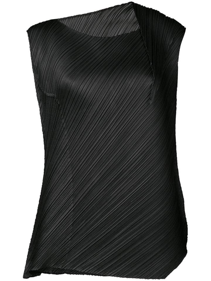 Pleats Please By Issey Miyake Flow Blouse - Black