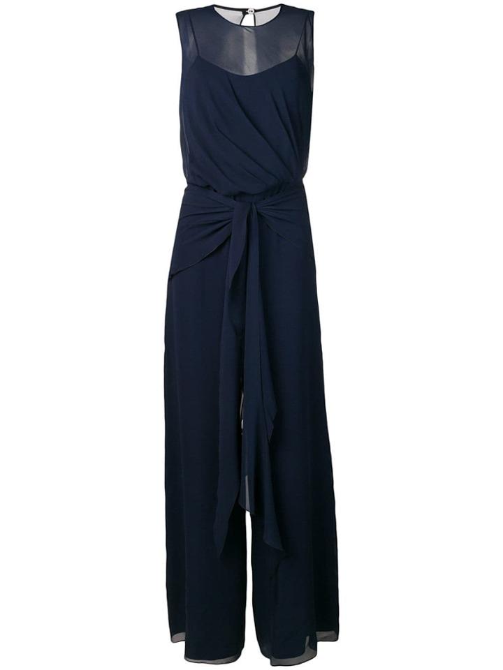 Max Mara Jabot Jumpsuit - Blue