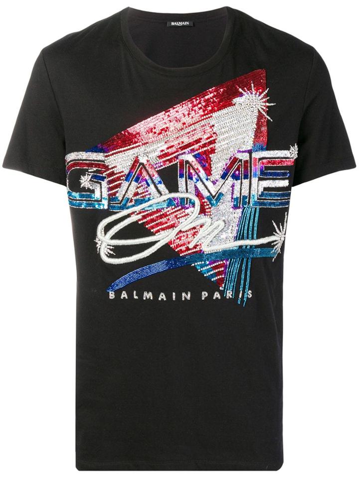 Balmain Game On T-shirt - Black