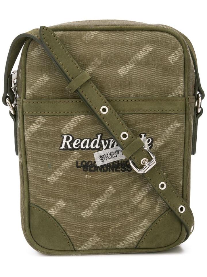 Readymade Logo Print Messenger Bag - Green