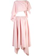 Rosie Assoulin Triangle Dress - Pink