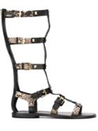 Ash Myconos Sandals, Women's, Size: 38, Black, Leather