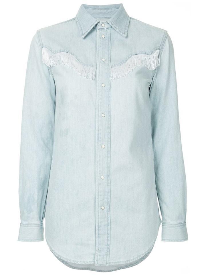 Ganni Trinity Denim Shirt - Blue