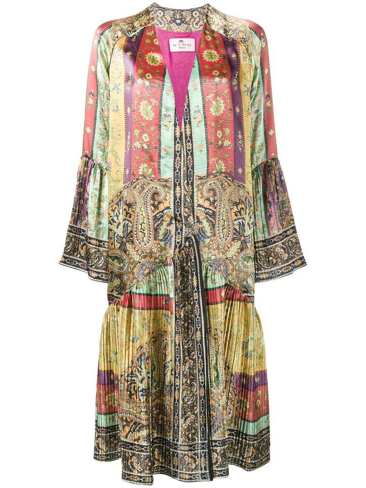 Etro - Paisley Printed Coat - Women - Silk - 42, Silk