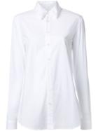 Julien David Classic Shirt, Women's, Size: Large, White, Cotton